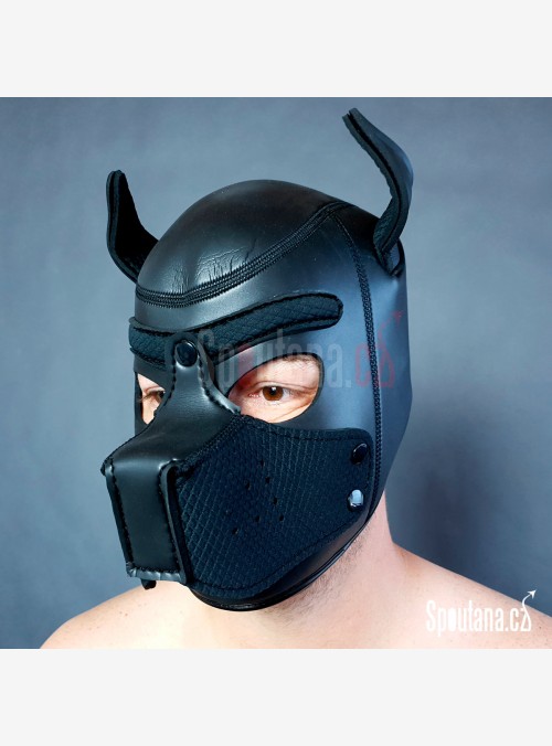 Neoprenová Fetish Maska Pes s Odepínacím Čumákem