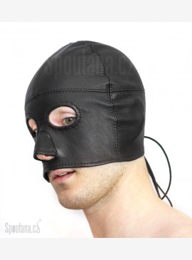 Kožená BDSM maska"KAT"
